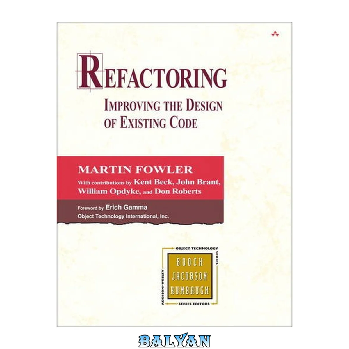 جلد کتاب Refactoring: Improving the Design of Existing Code (RuBrd Edition)