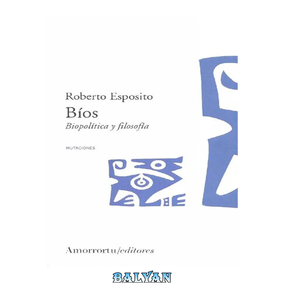 جلد کتاب Bíos: biopolítica y filosofía