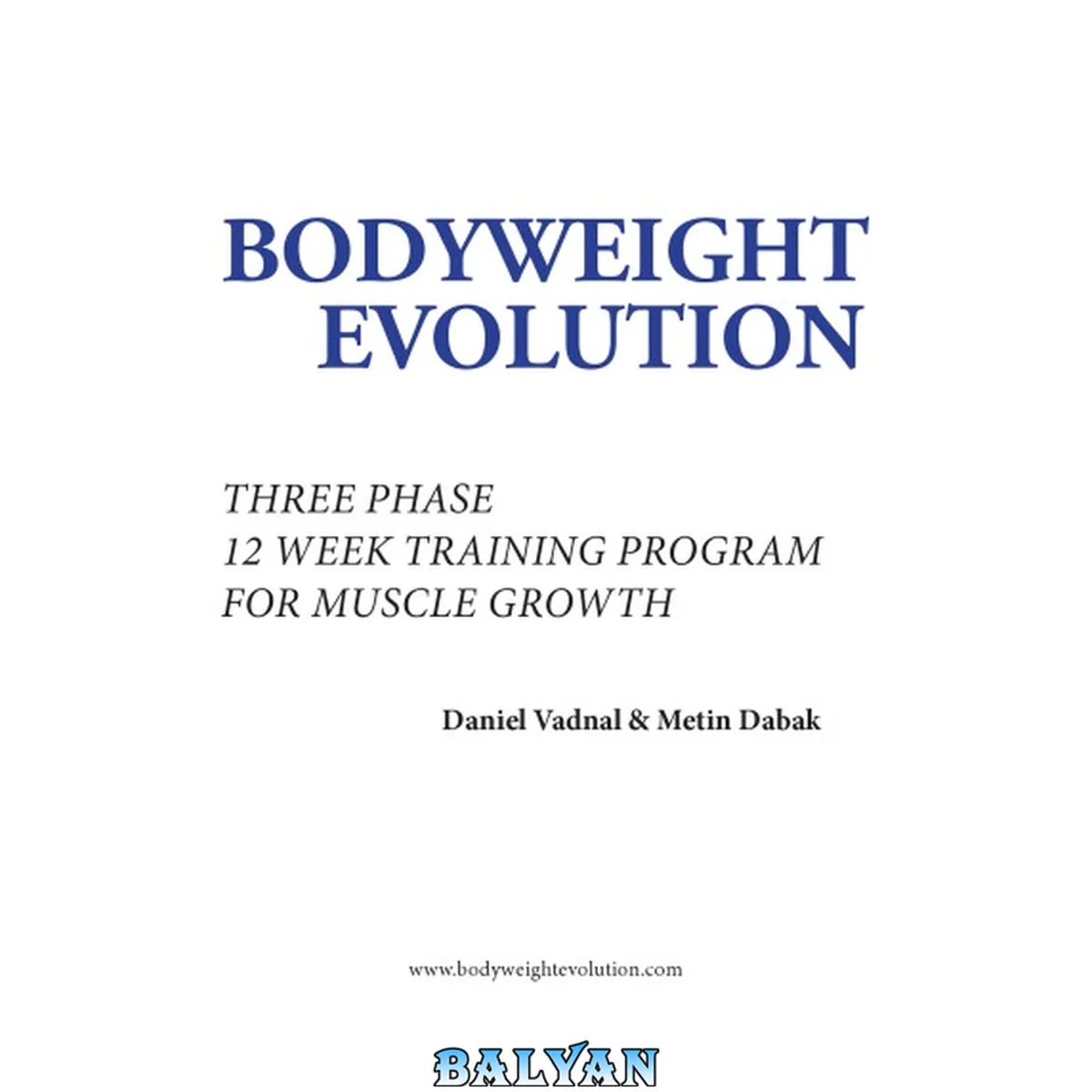 جلد کتاب Bodyweight Evolution