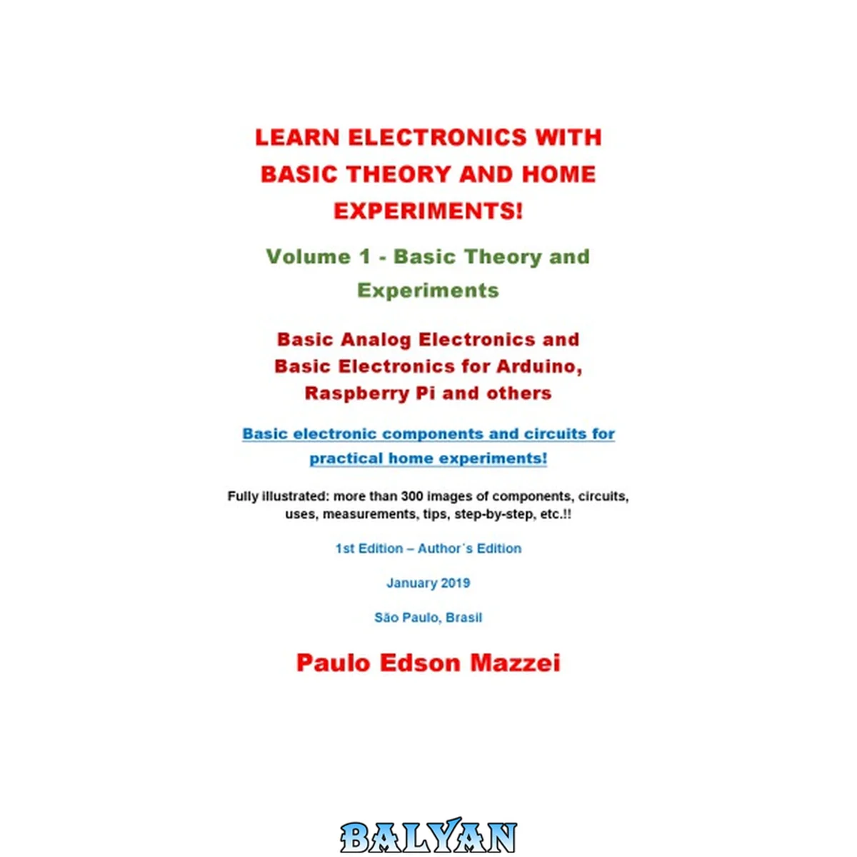 جلد کتاب Learn Electronics With Basic Theory and Home Experiments!