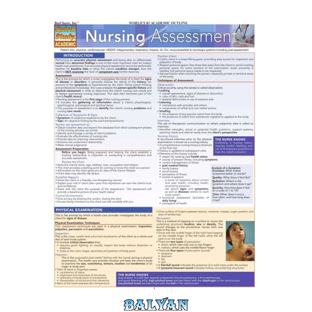 جلد کتاب Nursing - Assessment [Quickstudy - Academic]