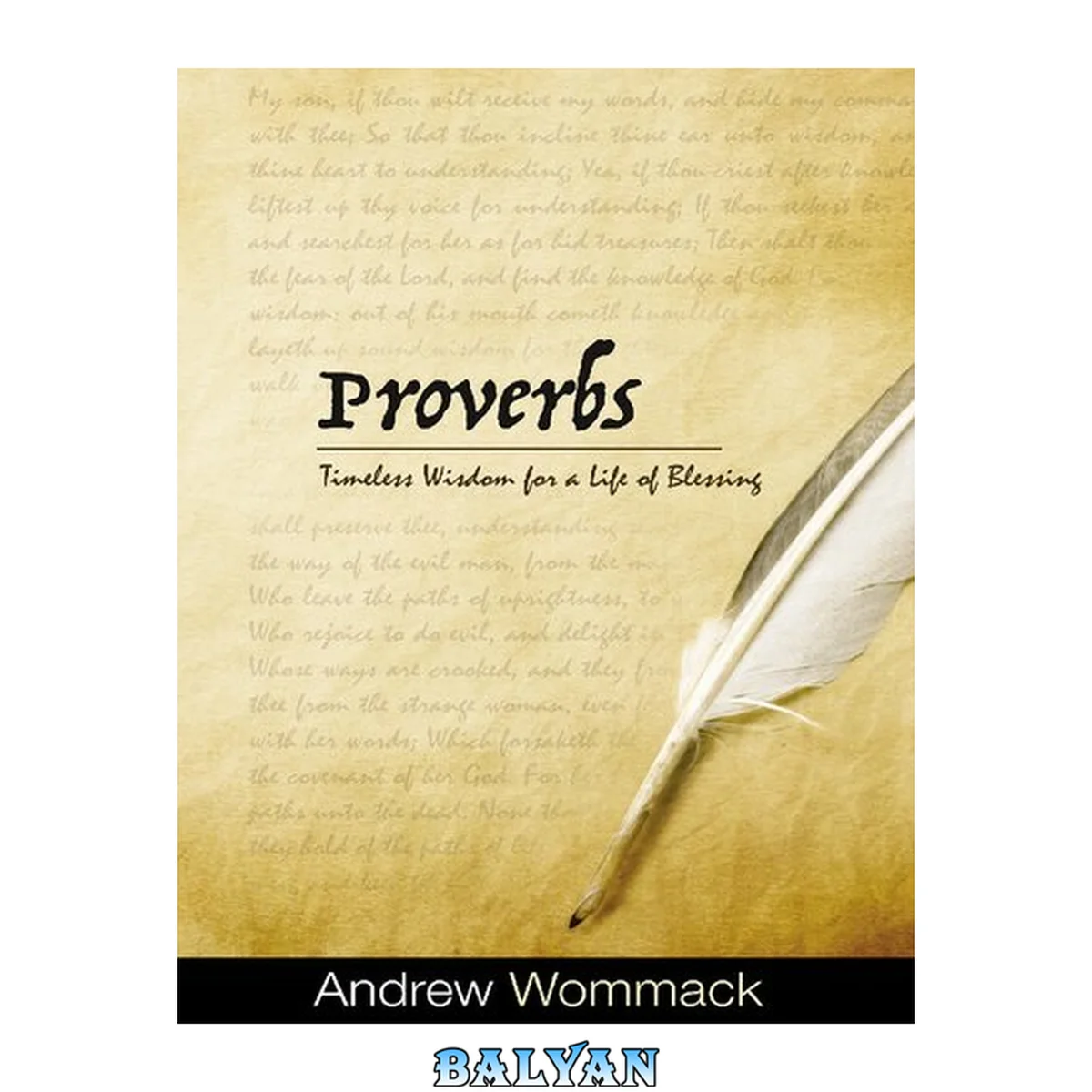 جلد کتاب PROVERBS : timeless wisdom for a life of blessing