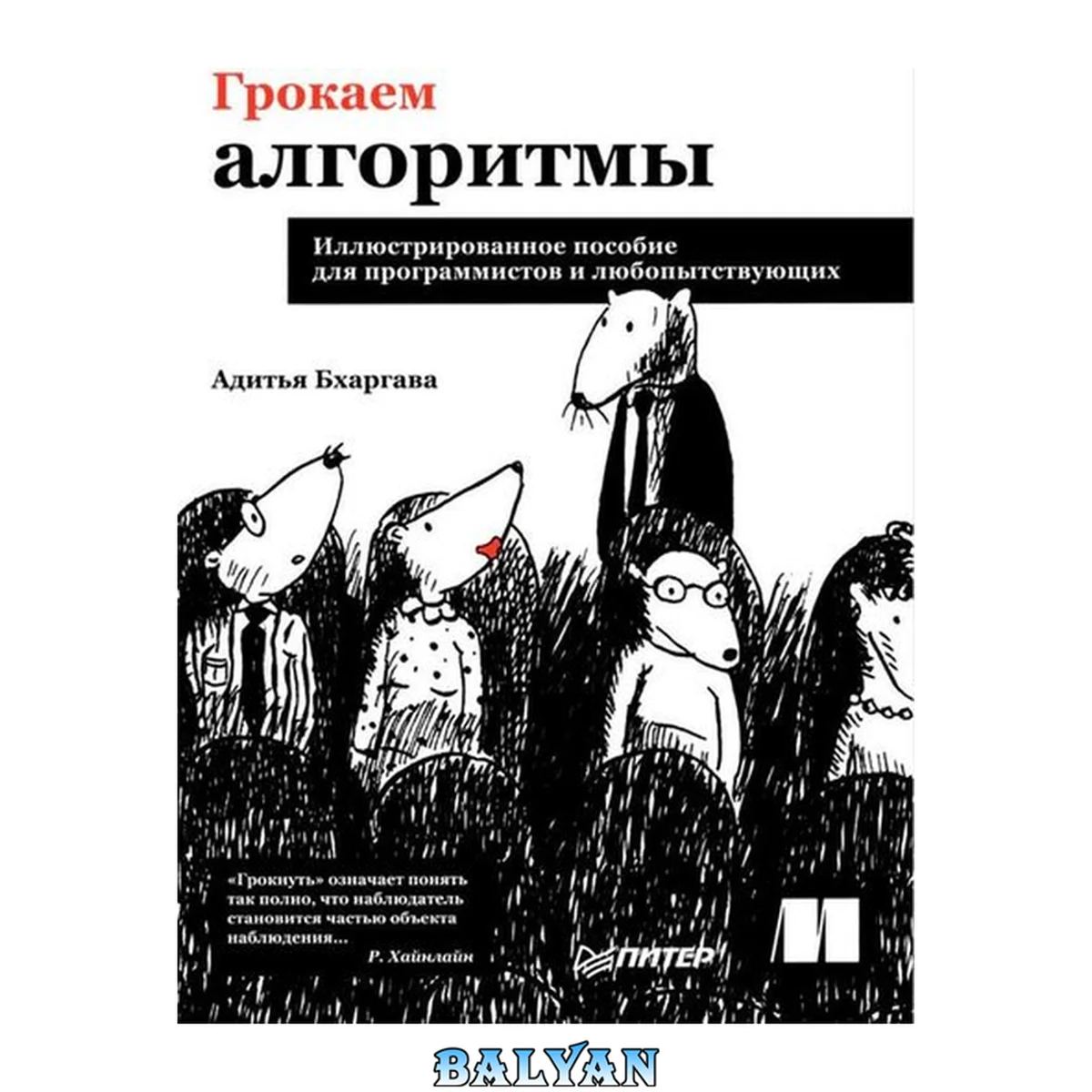 جلد کتاب Грокаем алгоритмы. Иллюстрированное пособие для программистов и любопытствующих