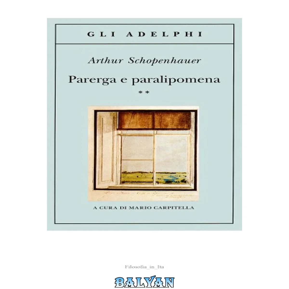 جلد کتاب Parerga e paralipomena Vol. 2 Tomo secondo