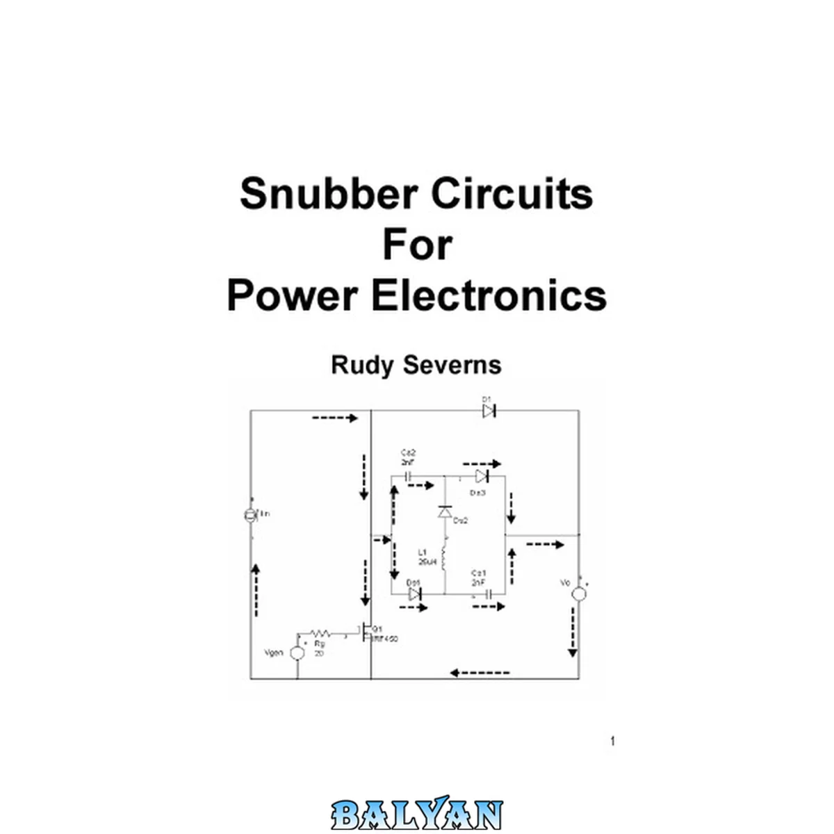 جلد کتاب Snubber circuits for power electronics