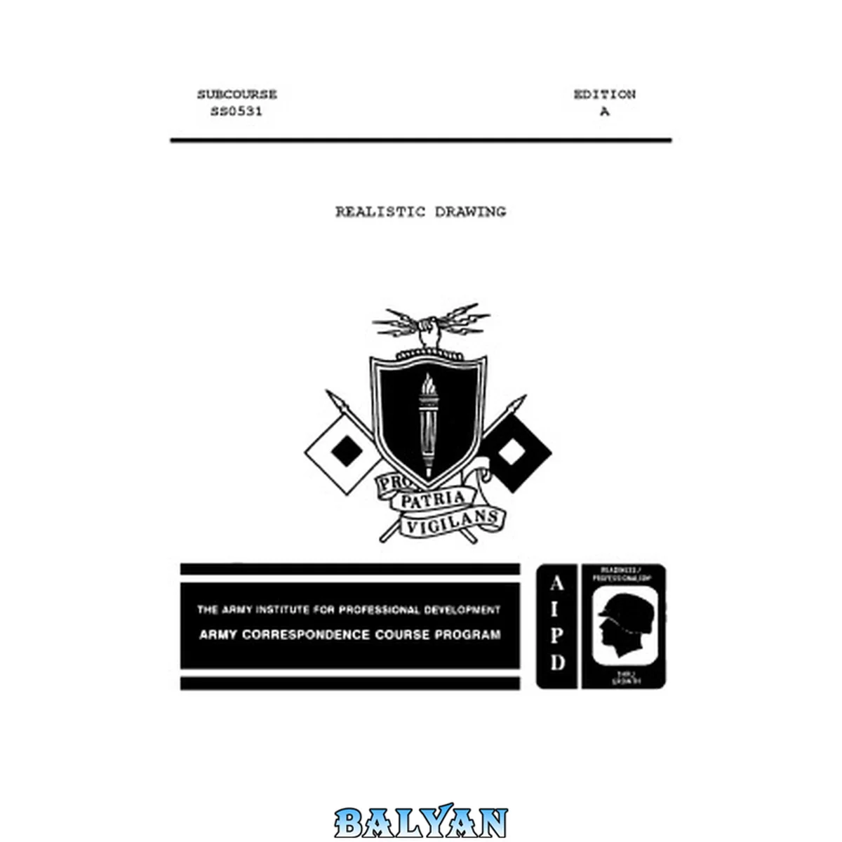 جلد کتاب REALISTIC DRAWING (US Army graphics course)