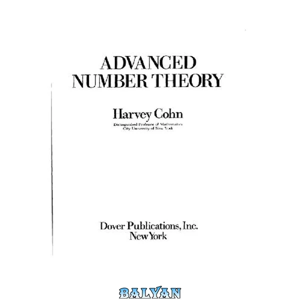 Advanced Number Theory