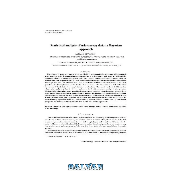 Statistical analysis of microarray data: a Bayesian approach