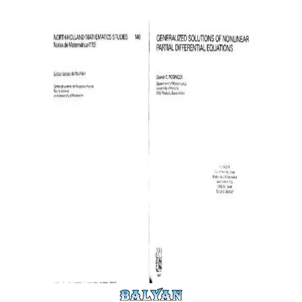Generalized solutions of nonlinear partial differential equations