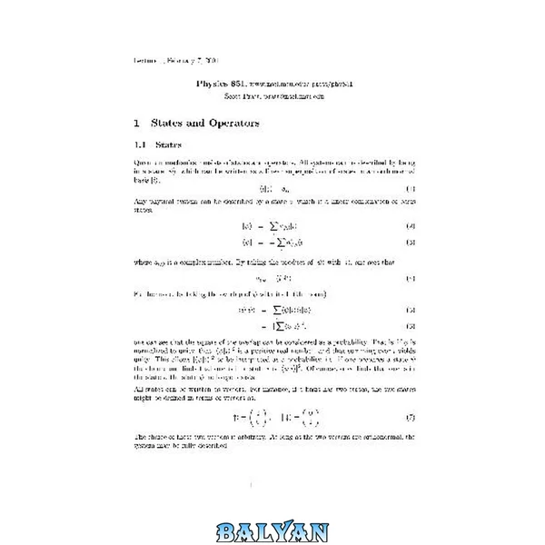 Quantum mechanics (lecture notes)
