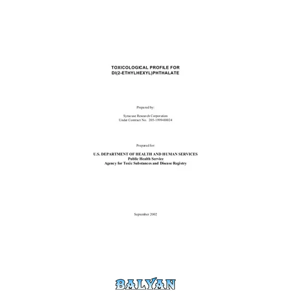 Toxicological profiles - Di(2-ethylhexyl)phthalate