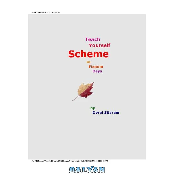 Teach Yourself Scheme in Fixnum Days