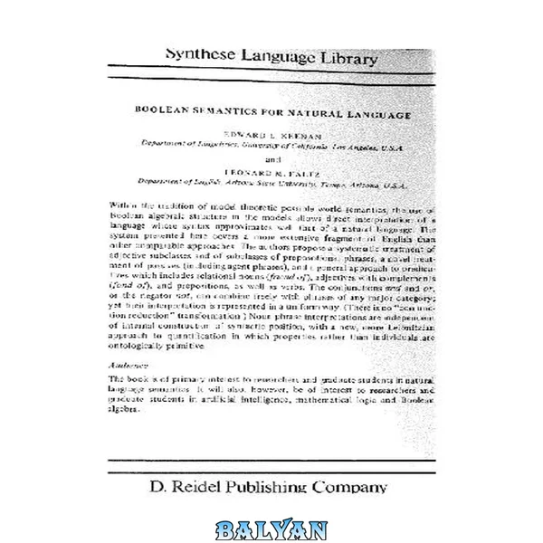 Boolean semantics for natural language