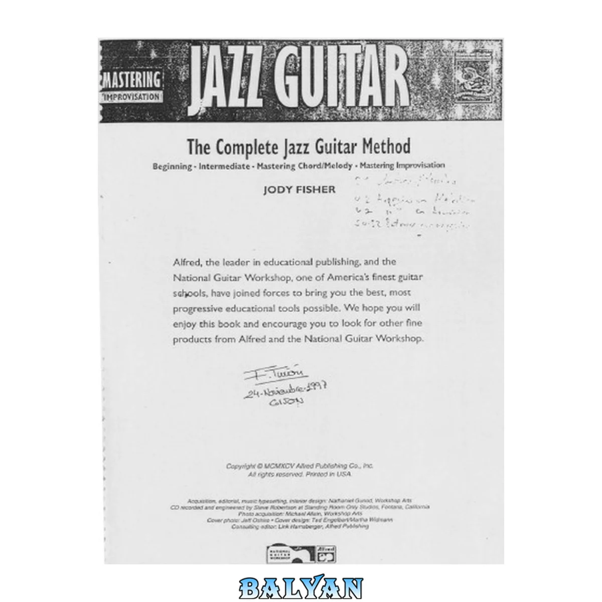 جلد کتاب Jazz Guitar 4 - Mastering Improvisation