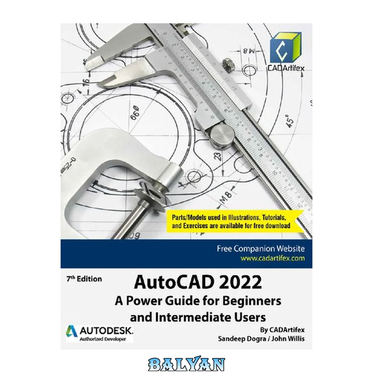 جلد کتاب AutoCAD 2022: A Power Guide for Beginners and Intermediate Users