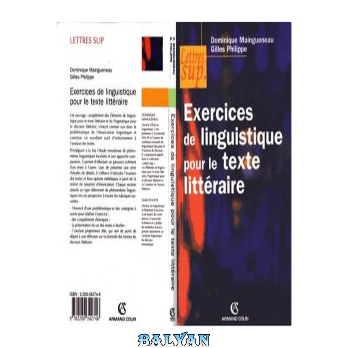 جلد کتاب Exercices de linguistique pour le texte littéraire