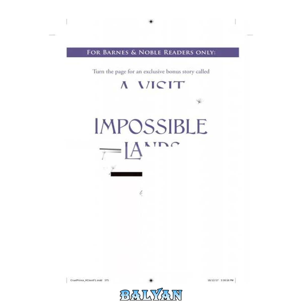 جلد کتاب A Visit To The Impossible Lands
