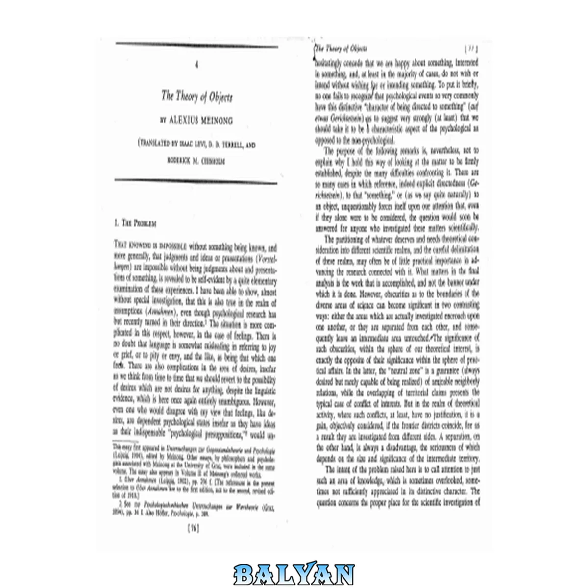 جلد کتاب The Theory of Objects