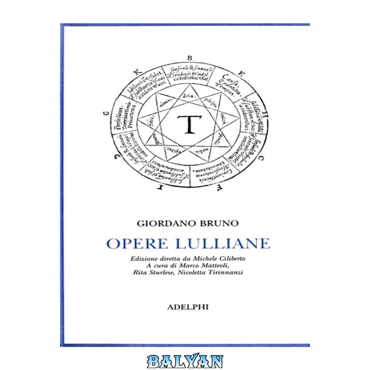 جلد کتاب Opere lulliane. Testo latino a fronte
