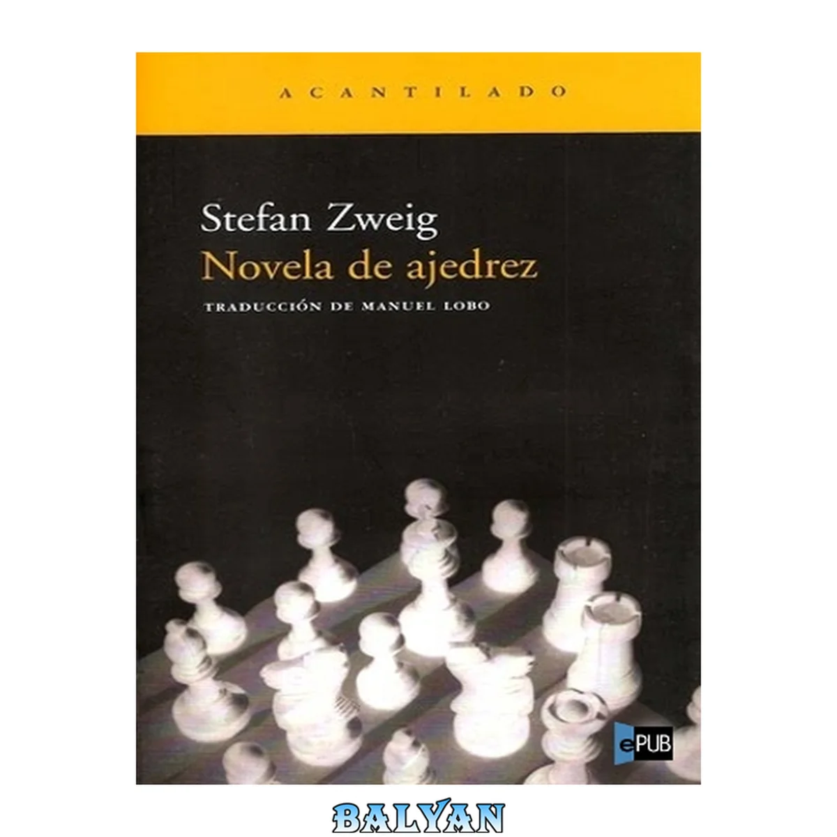 جلد کتاب Novela de ajedrez