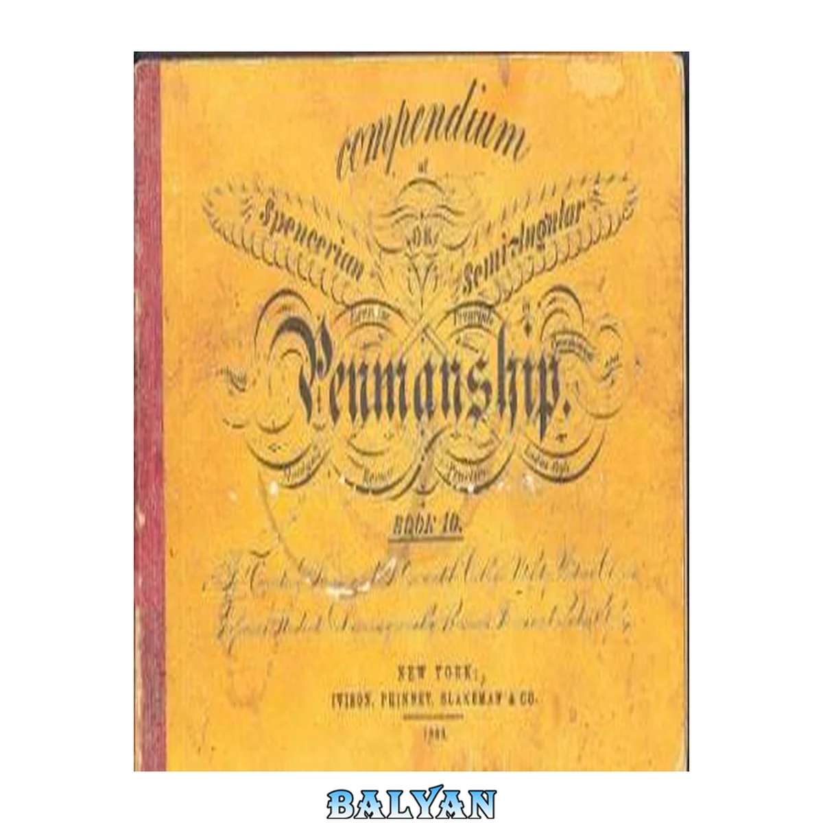 جلد کتاب Compendium of Spencerian or Semi-Angular Penmanship