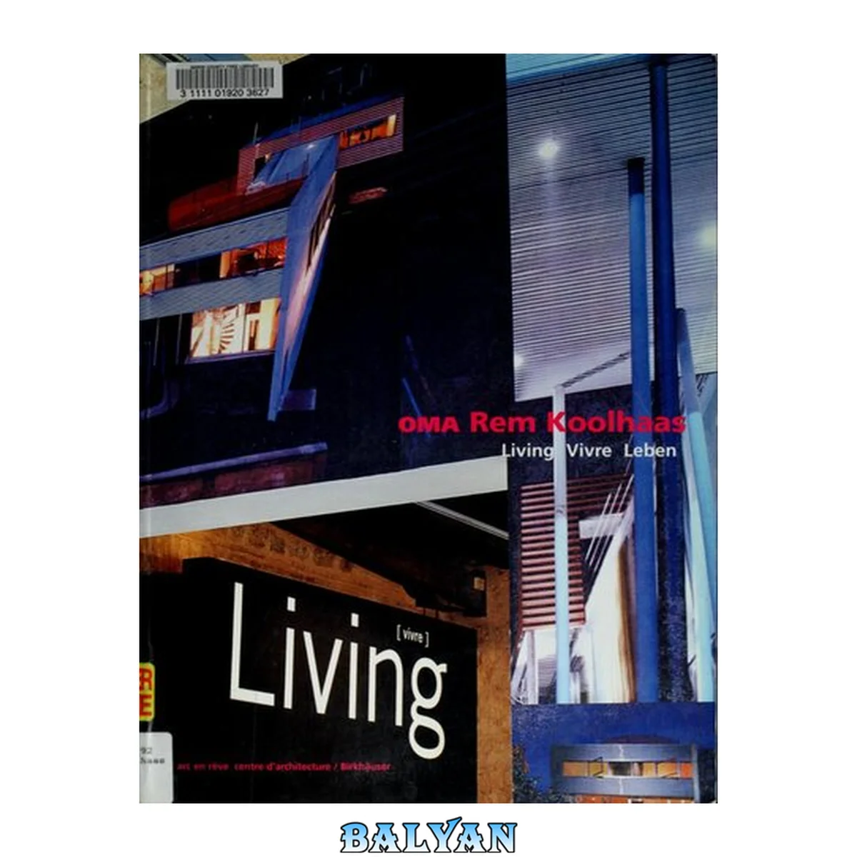 جلد کتاب OMA Rem Koolhaas living, vivre, Leben