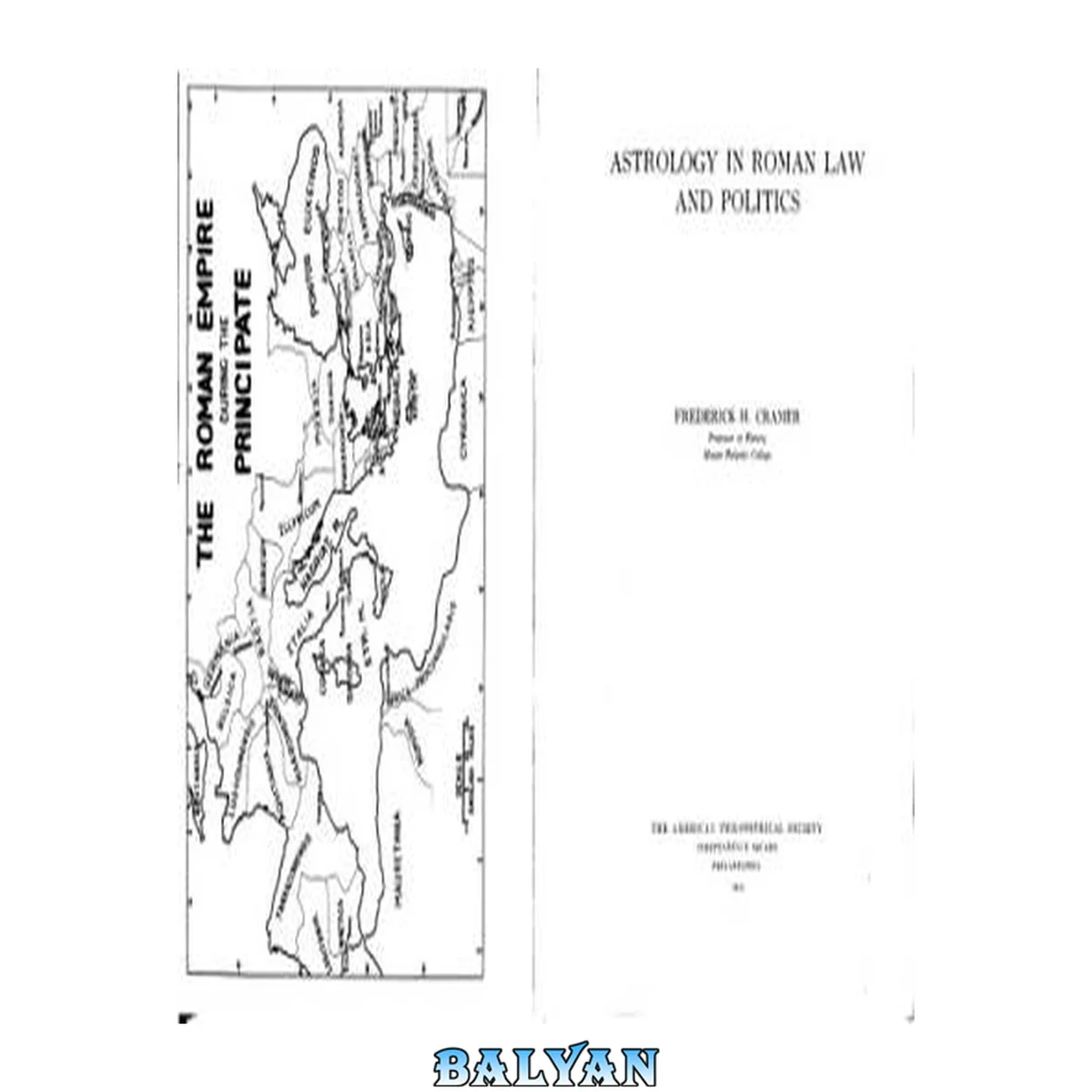 جلد کتاب Astrology in Roman Law and Politics