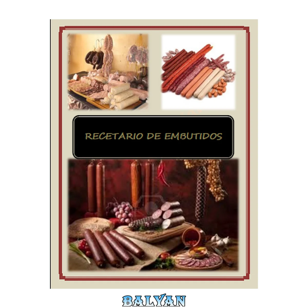 جلد کتاب Recetario de Embutidos.