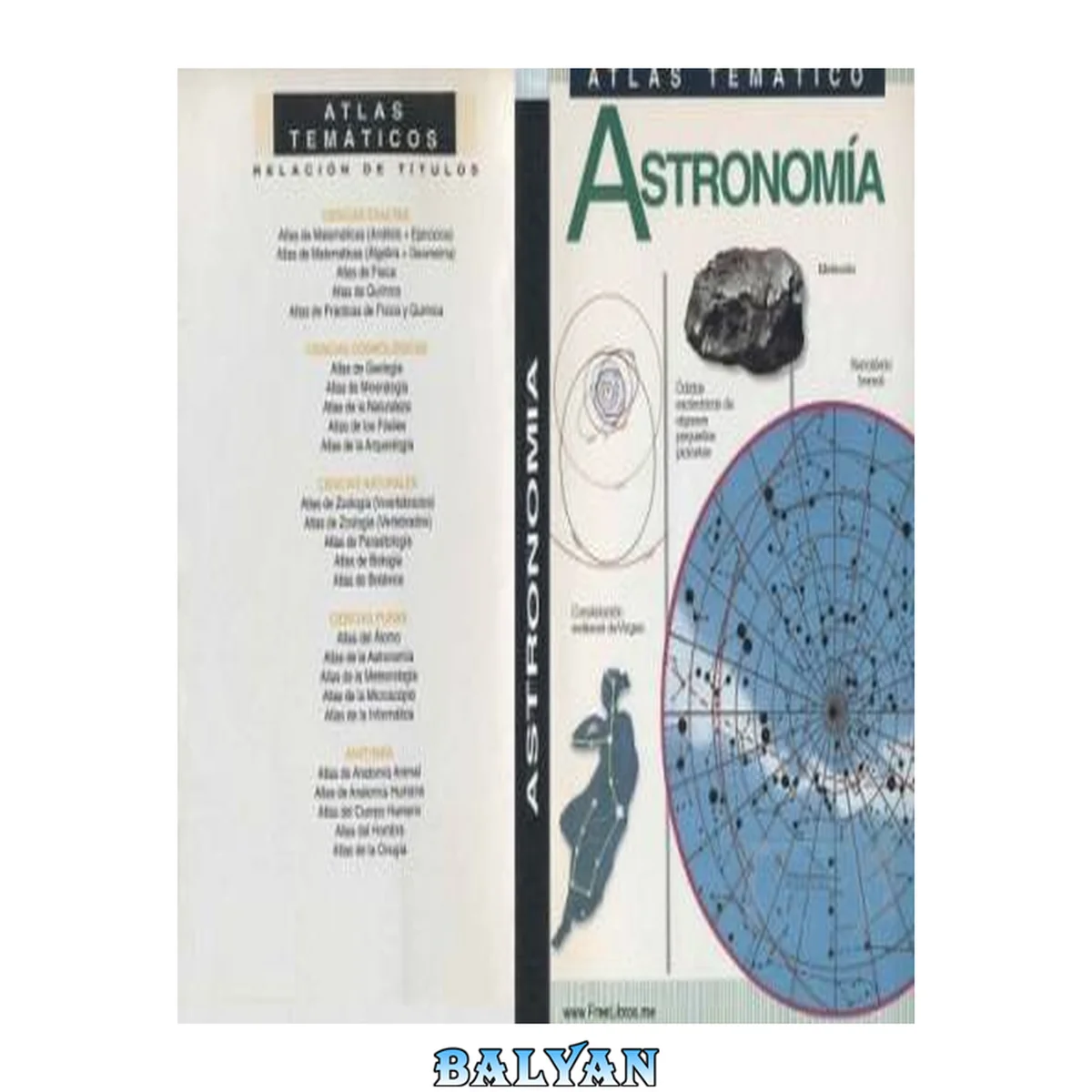 جلد کتاب Atlas Temático de Astronomía