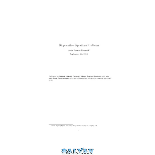 50 Diophantine Equations Problems (Math Olympiad Problem Set)