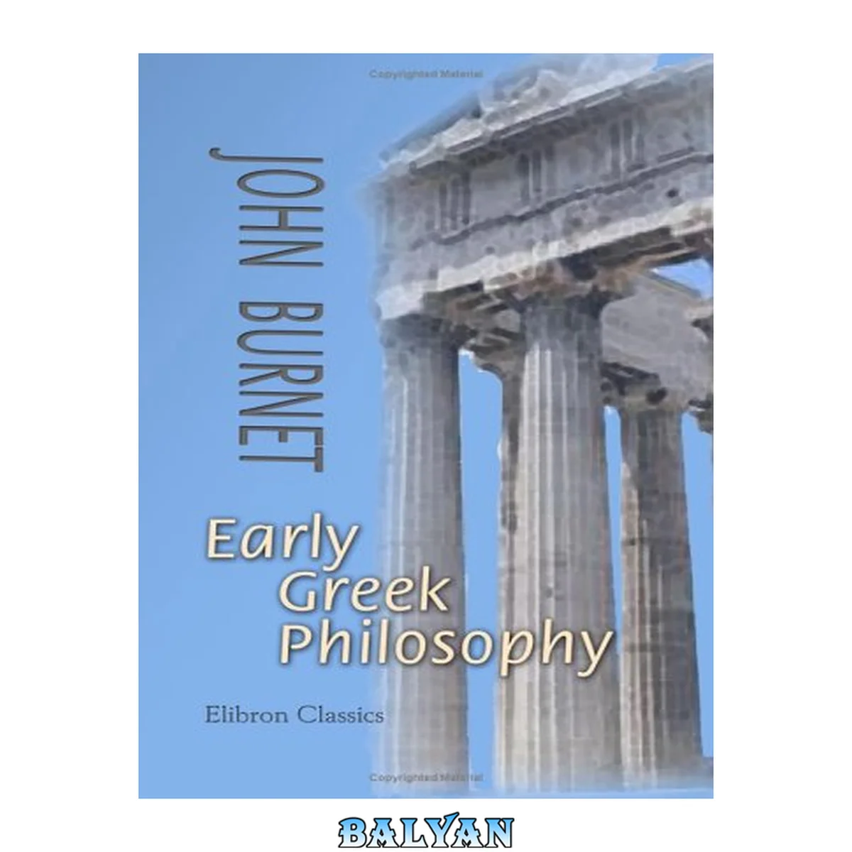 جلد کتاب Early Greek Philosophy