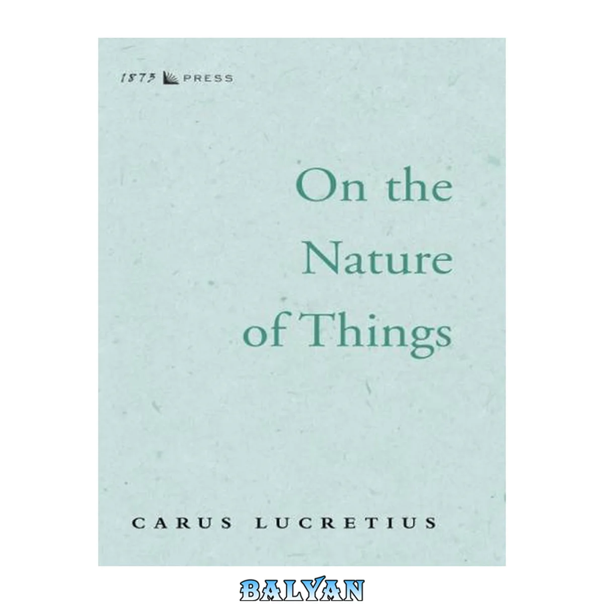 جلد کتاب On the Nature of Things
