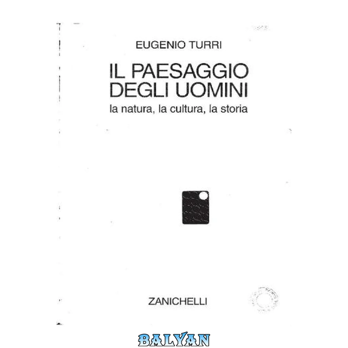 جلد کتاب Il paesaggio degli uomini