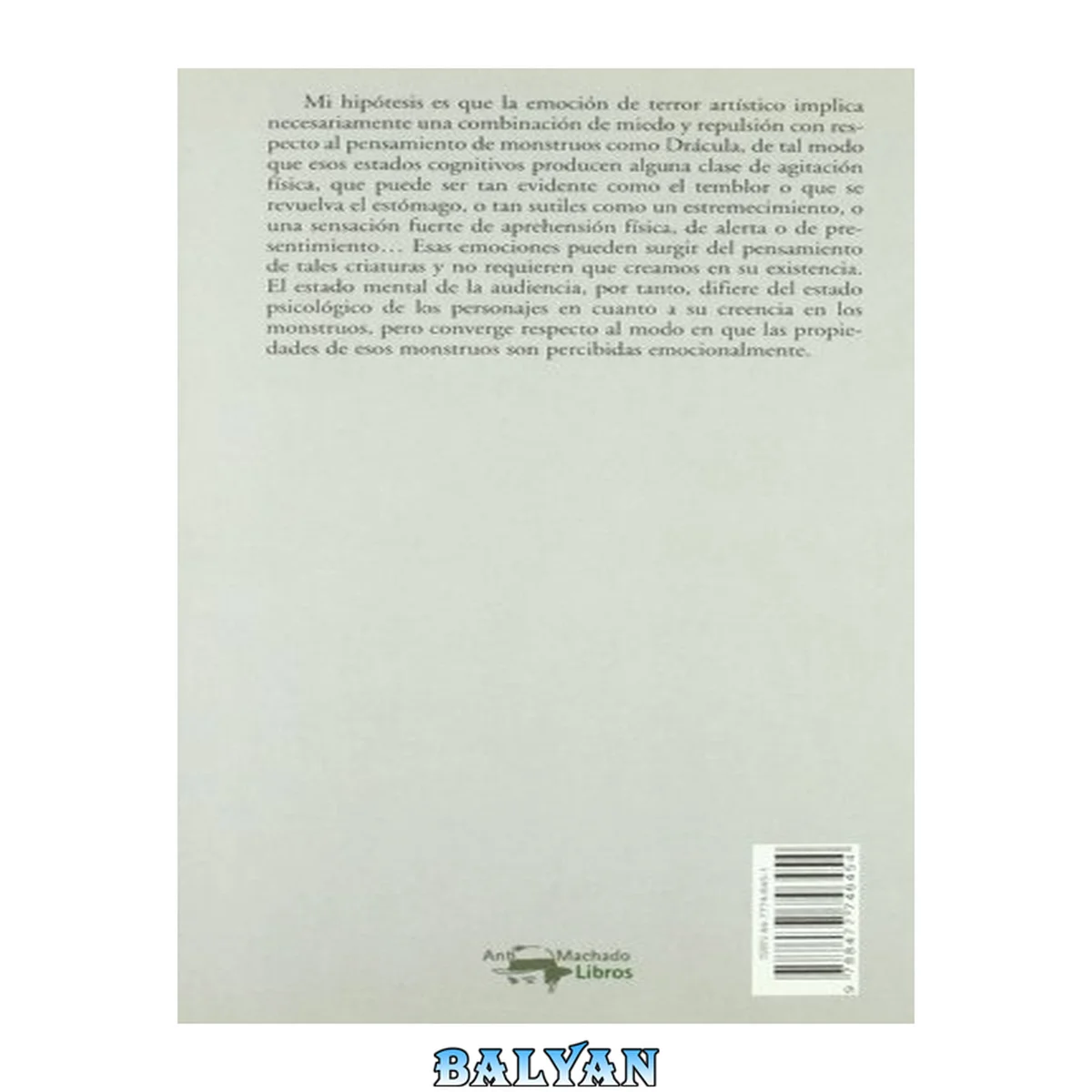 جلد کتاب Filosofía del terror o paradojas del corazón (La balsa de la Medusa) (Spanish Edition)