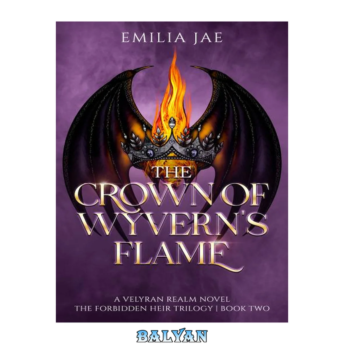جلد کتاب The Crown of Wyvern's Flame (The Forbidden Heir Trilogy Book 2)