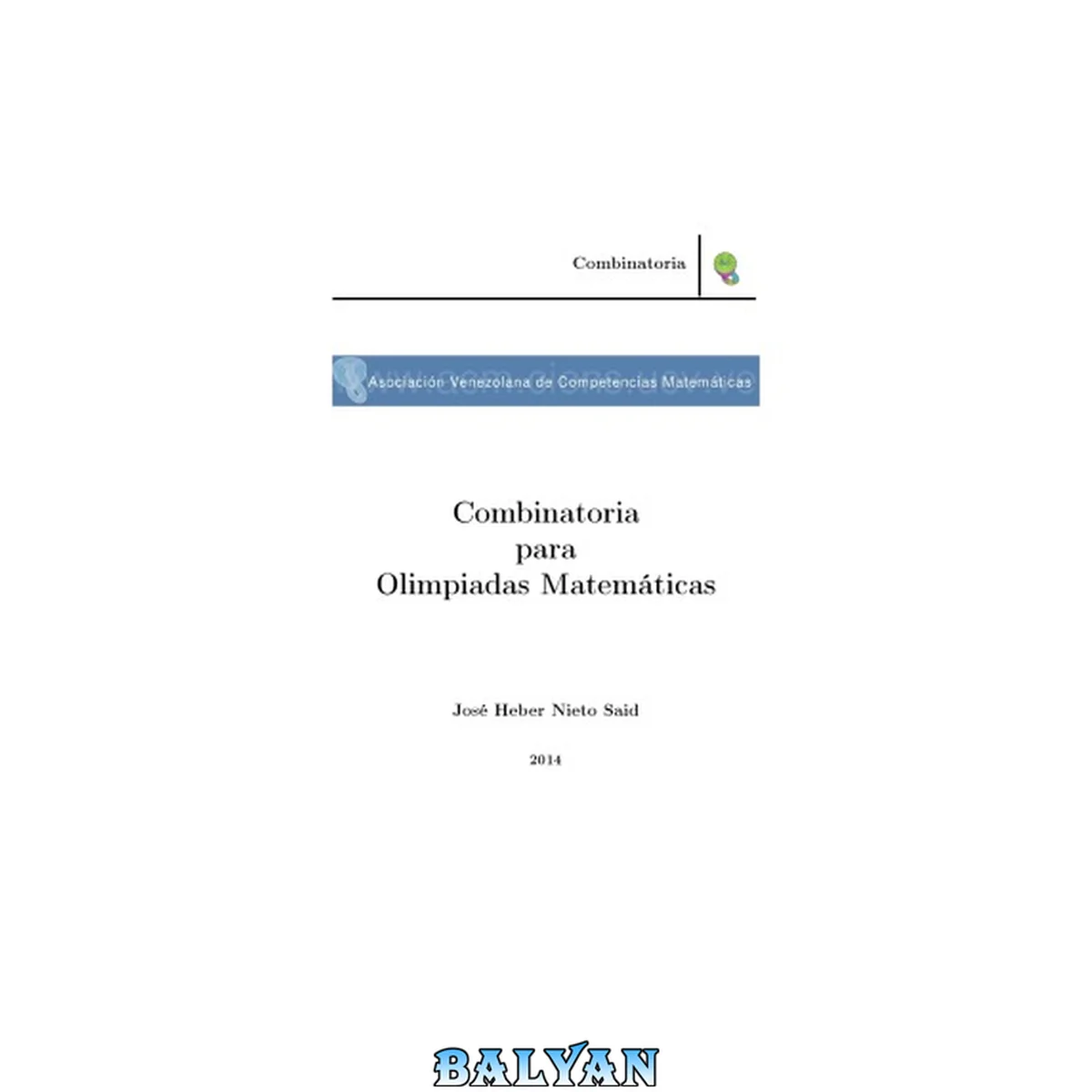 جلد کتاب Combinatoria para Olimpiadas Matemáticas