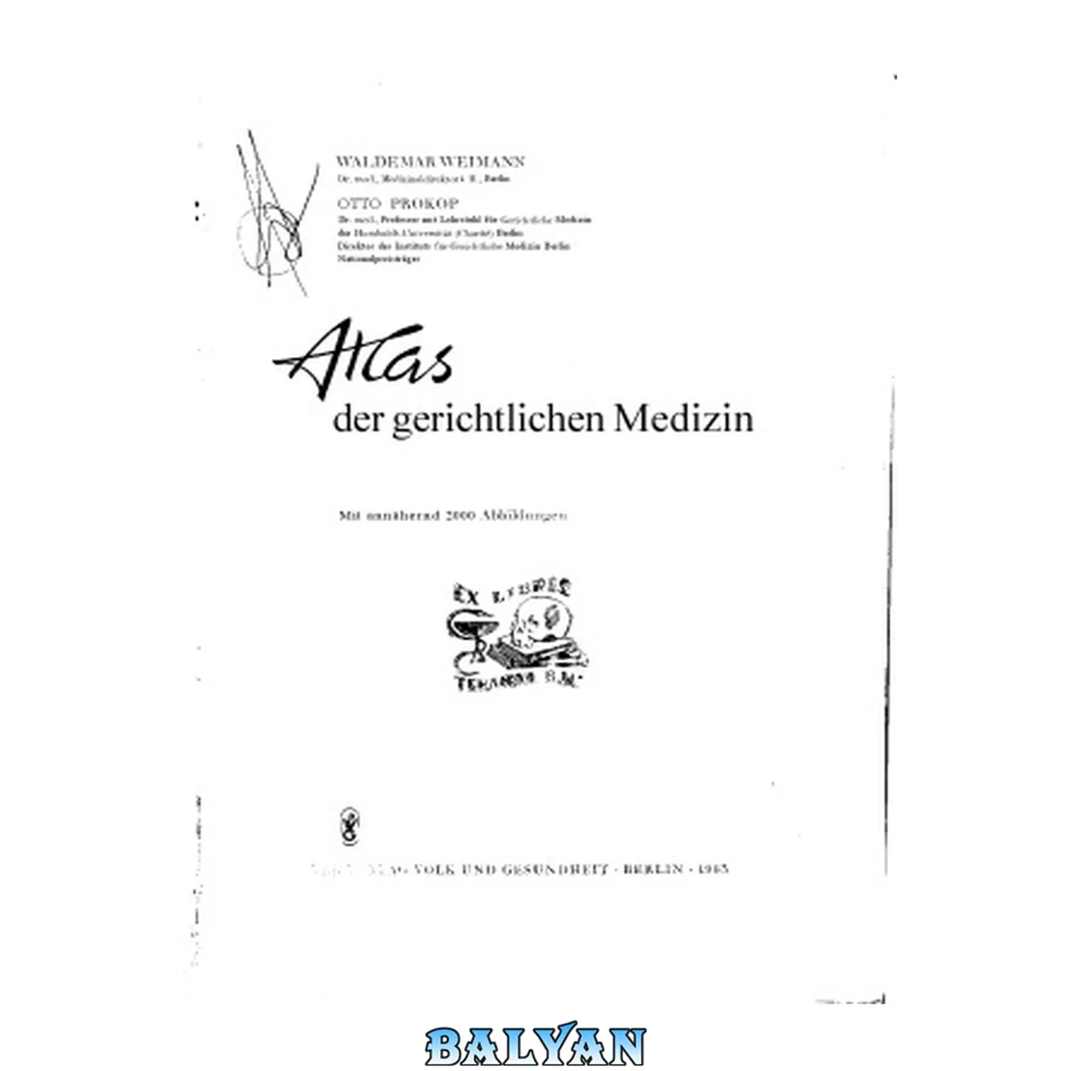 جلد کتاب Atlas der gerichtlichen Medizin
