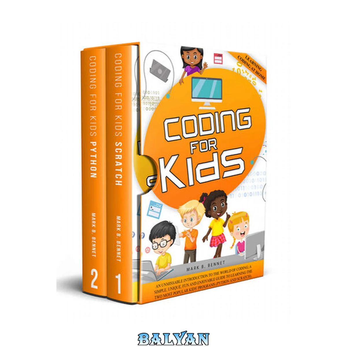 جلد کتاب Coding for Kids: An unmissable introduction to the world of coding. The two most popular programs, python and scratch, together in a unique guide taught simply and enjoyably for kids.