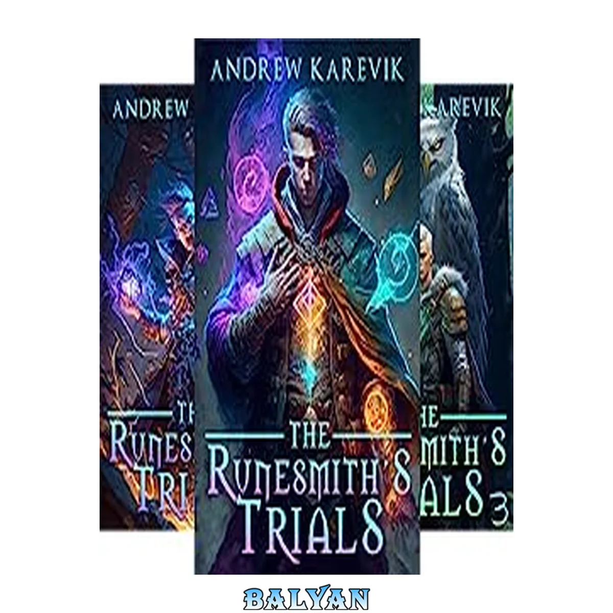 جلد کتاب The Runesmith's Trials 1-3 by Andrew Karevik