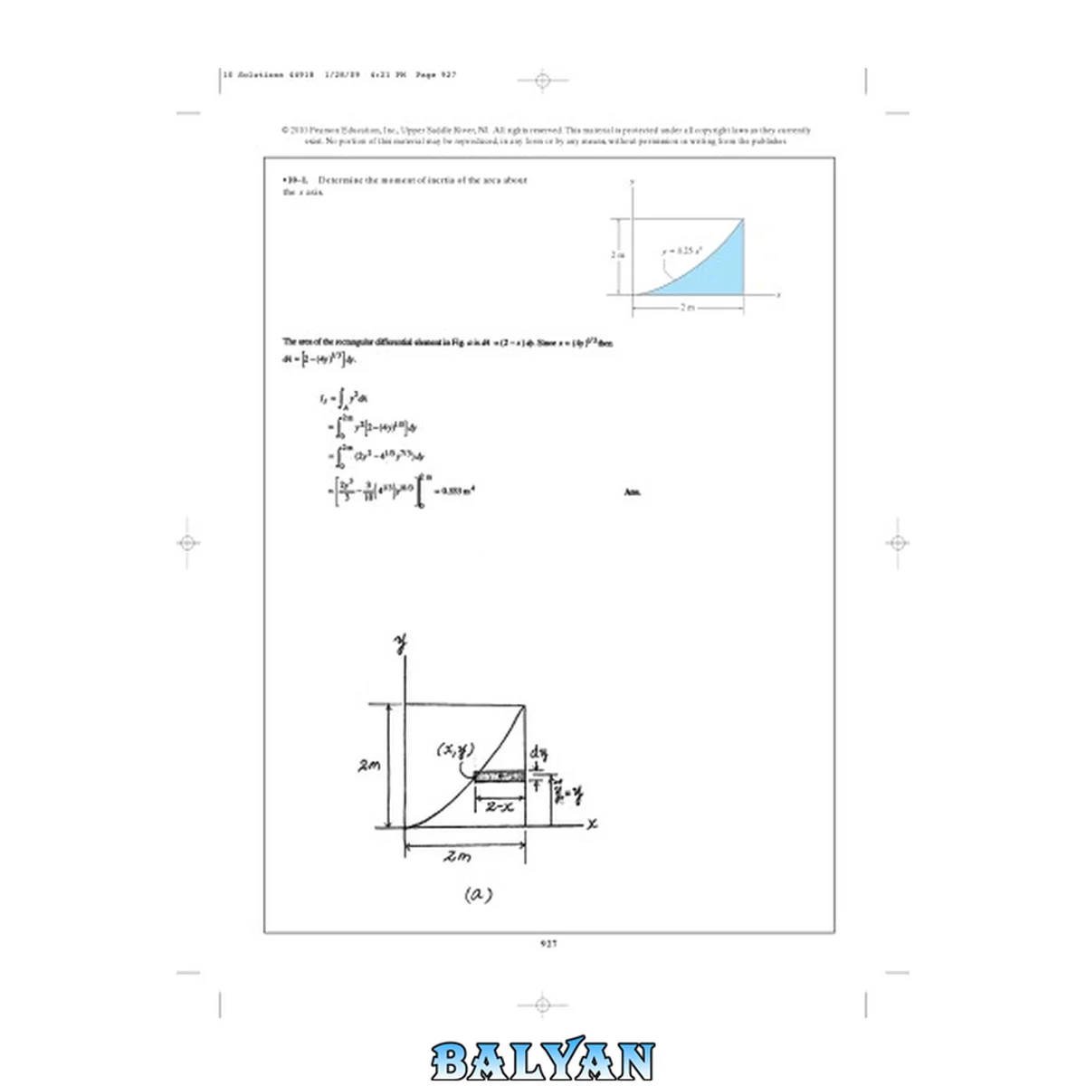 جلد کتاب Instructor’s Solutions Manual for Engineering Mechanics: Statics (ch10)