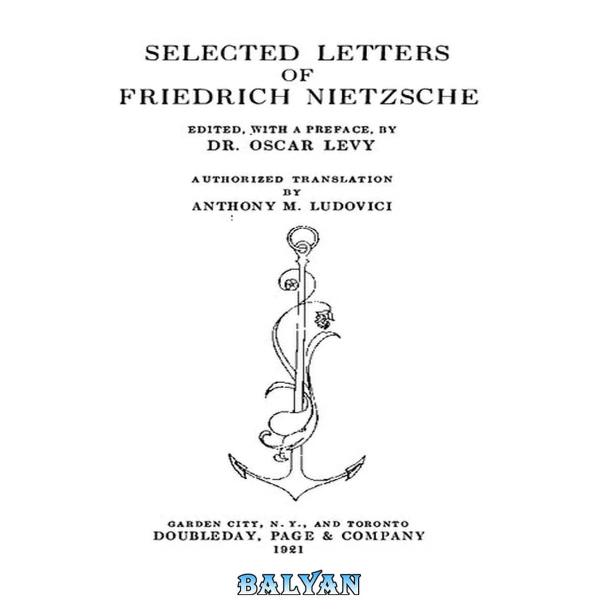 جلد کتاب Selected Letters of Friedrich Nietzsche