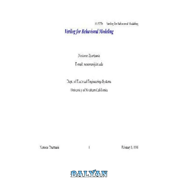 Verilog for behavioral modeling