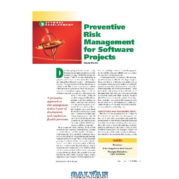 Preventive Risk Management for Software Projects