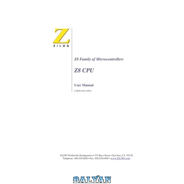 Z8 CPU user manual