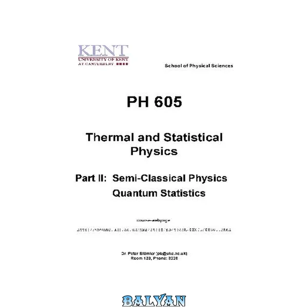 Thermal and Statistical Physics