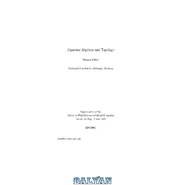 Operator algebras and topology