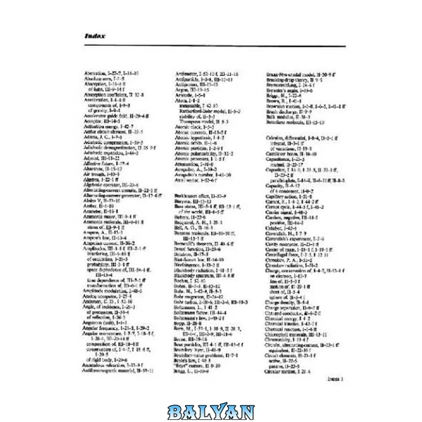 Lectures on physics. Cumulative index