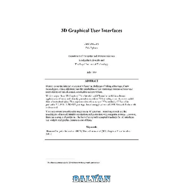 3D graphical user interfaces