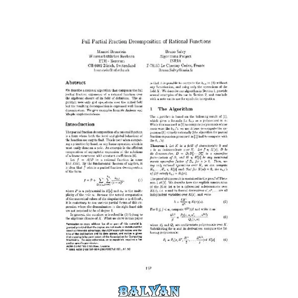 Full partial fraction decomposition