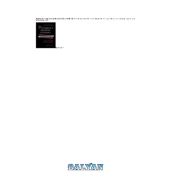 Patterson's Allergic Diseases 6